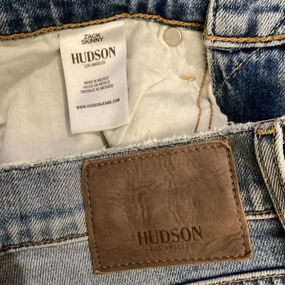 Hudson 28x30 Zack Skinny Men’s Jeans Stretch Light Wash